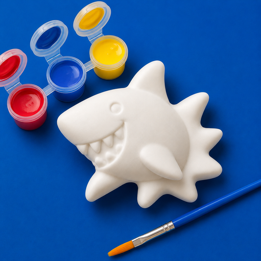 Shark-Themed DIY Paint Kit – Personalized Kids’ Party Favor