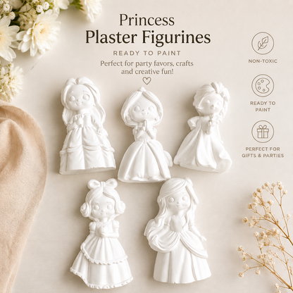 Princess-Themed DIY Paint Kit – Personalized Kids’ Party Favor