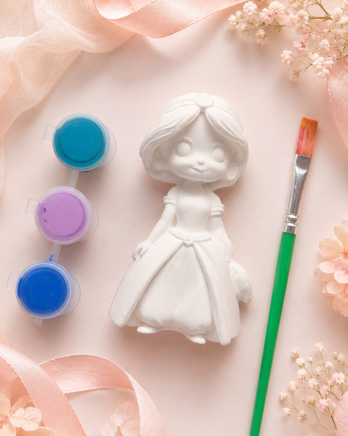 Princess-Themed DIY Paint Kit – Personalized Kids’ Party Favor