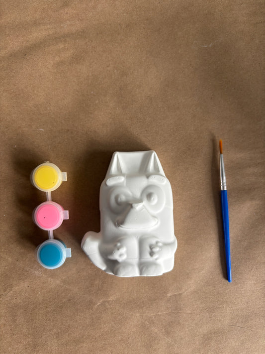 Blue Puppy-Themed DIY Paint Kit – Personalized Kids’ Party Favor