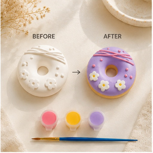 Donut-Themed DIY Paint Kit – Personalized Kids’ Party Favor