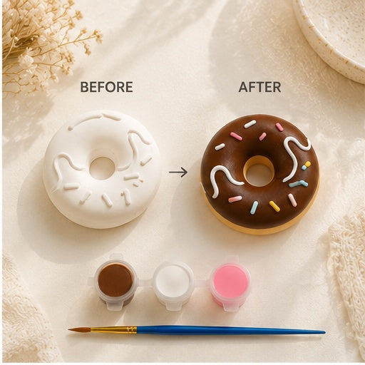 Donut-Themed DIY Paint Kit – Personalized Kids’ Party Favor