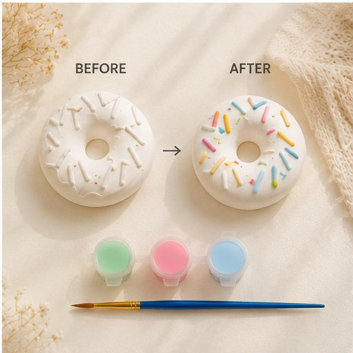Donut-Themed DIY Paint Kit – Personalized Kids’ Party Favor