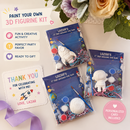 Space-Themed DIY Paint Kit – Personalized Kids’ Party Favor